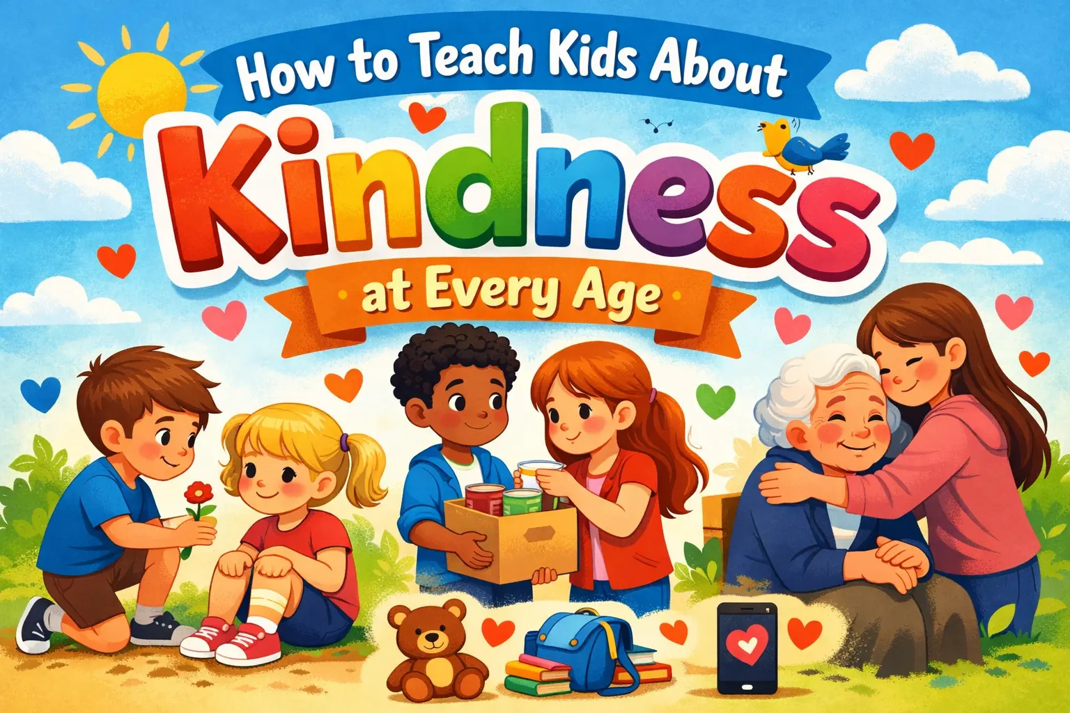 How to teach kids about kindness at every age